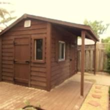 8 x 12 high classic with a 4 foot side porch.